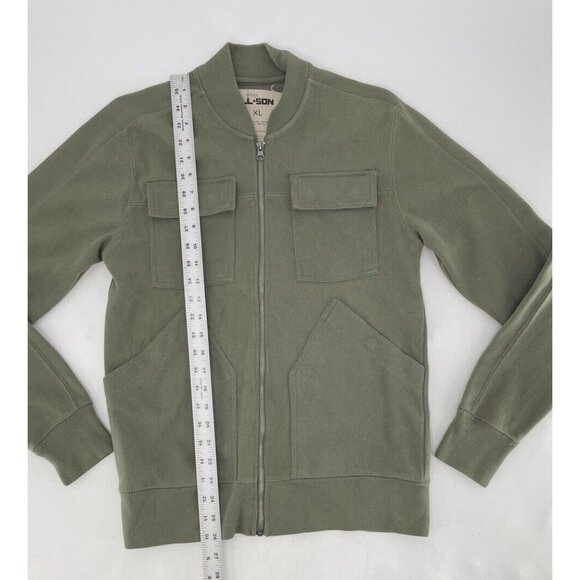 All-Son Brand Men’s Olive Green Military Style Jacket Size Small Normcore Preppy - Picture 9 of 10